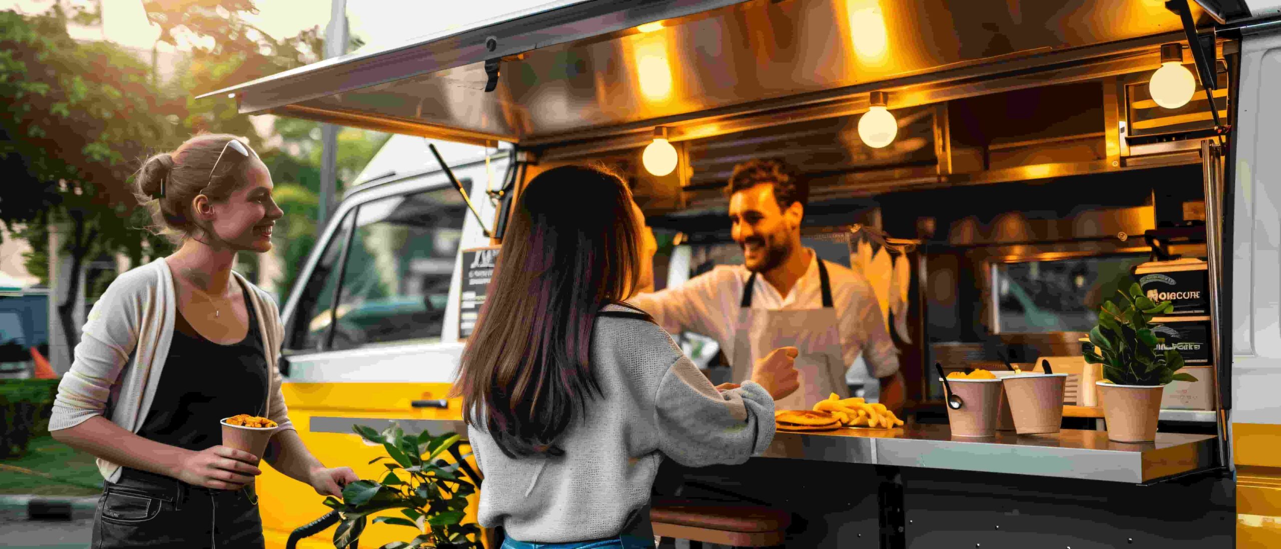 Food truck sirviendo comida
